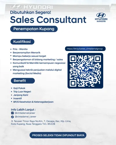 Sales Consultant (HYUNDAI KUPANG)